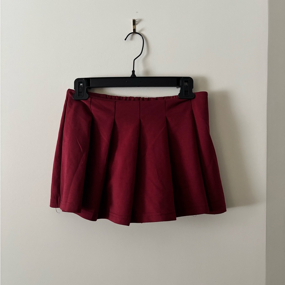 Women's Burgundy Skort